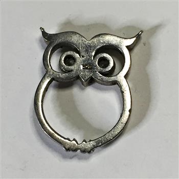 Vintage Sterling Silver Owl - 3 Grams Total Weight - 1