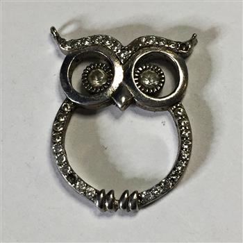 Vintage Sterling Silver Owl - 3 Grams Total Weight - 1