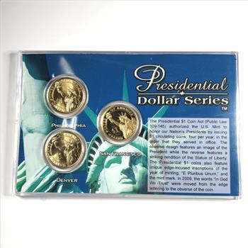 Warren G. Harding P, D & S Presidential Commemorative Dollar Set*Uncirculated/Proof in Custom Holder
