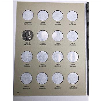 Washington Quarter Partial Set in Album 1988-1998*Includes 4 Quarters