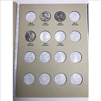 Washington Quarter Partial Set in Album 1988-1998*Includes 4 Quarters