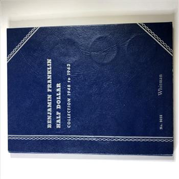 Whitman Coin Album Lot of 5, Half Dollar & Quarter Good Used Condition