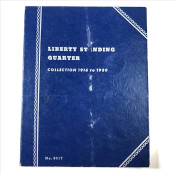 Whitman Coin Album Lot of 5, Quarter & Half Dollar Good Used Condition