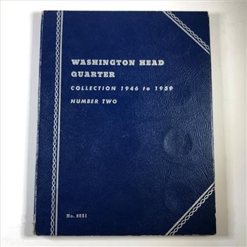 Whitman Coin Album Lot of 5, Quarter & Half Dollar Good Used Condition