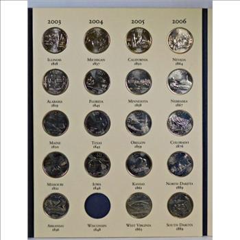 Whitman Fifty State Commemorative Quarters 1999-2009*Includes 57 Uncirculated Quarters*Nice Album