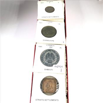 World Coin Lot with Silver *Mostly Brilliant uncirculated Coins