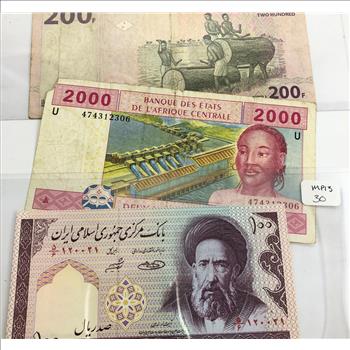 World Paper Money Bank Note Lot High Grade Crisp Uncirculated