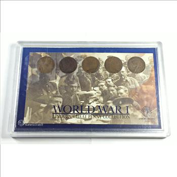 World War I Lincoln Wheat Penny Collection*1914, 1916-D, 1916, 1917-S and 1918