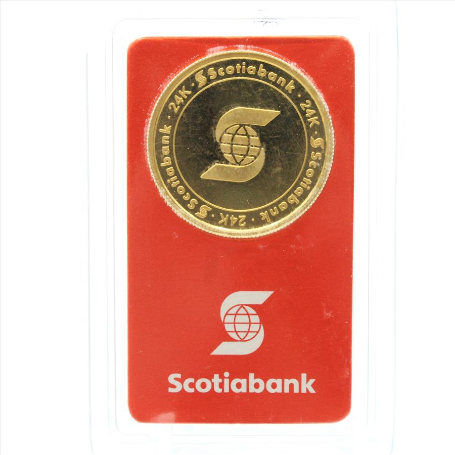 1/2 OZ Gold Vacambi Swiss Coin Scotiabank (033) | Property Room