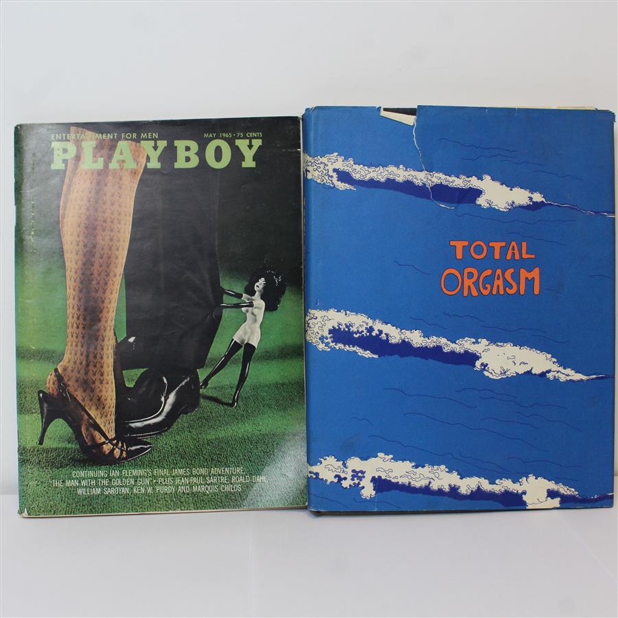 Vintage Erotica - May 1965 Playboy (Maria McBane Centerfold) & 1973  Hardback Total Orgasm | Property Room