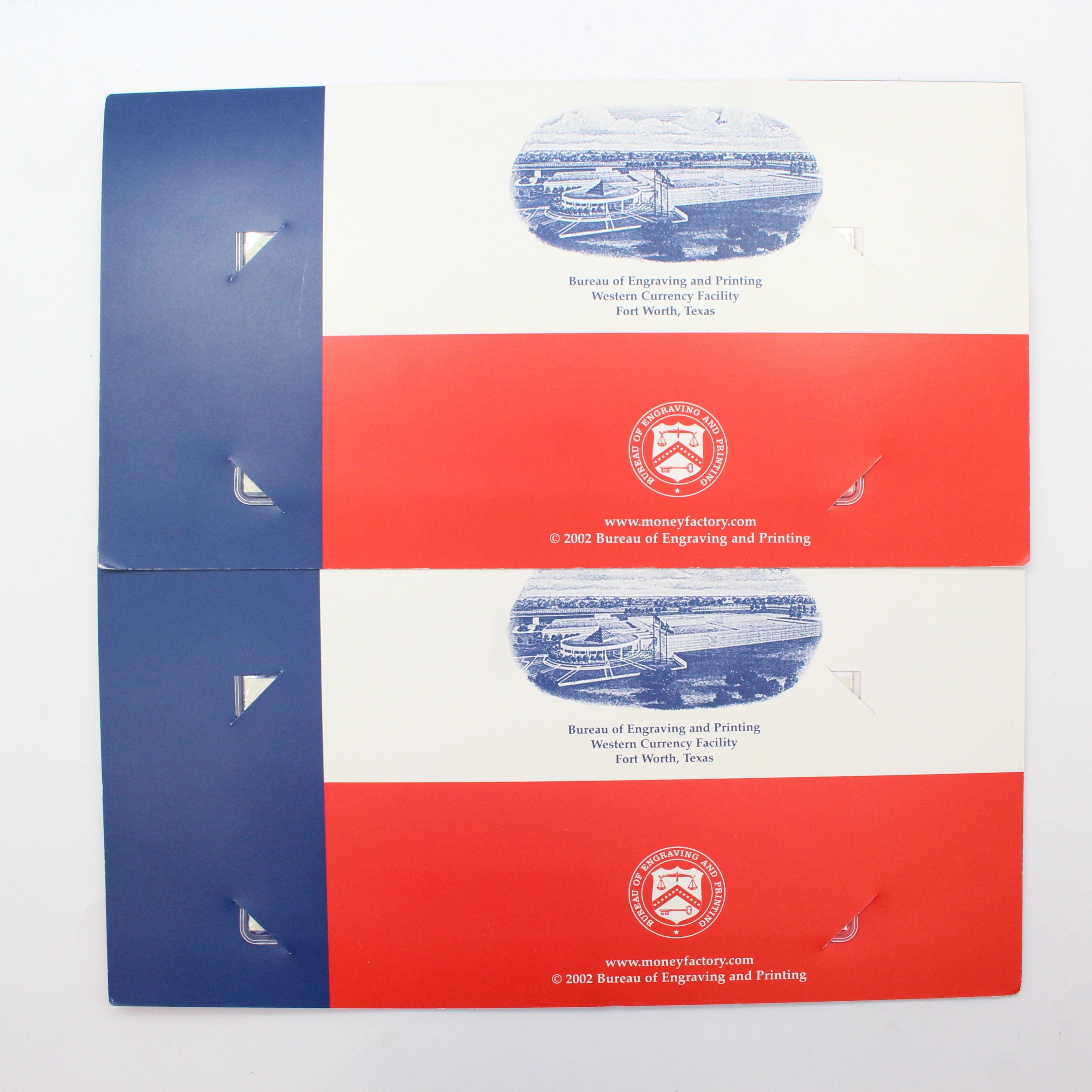 Lot of 2 Texas 1 Lone Star Note 2001 Series Property Room