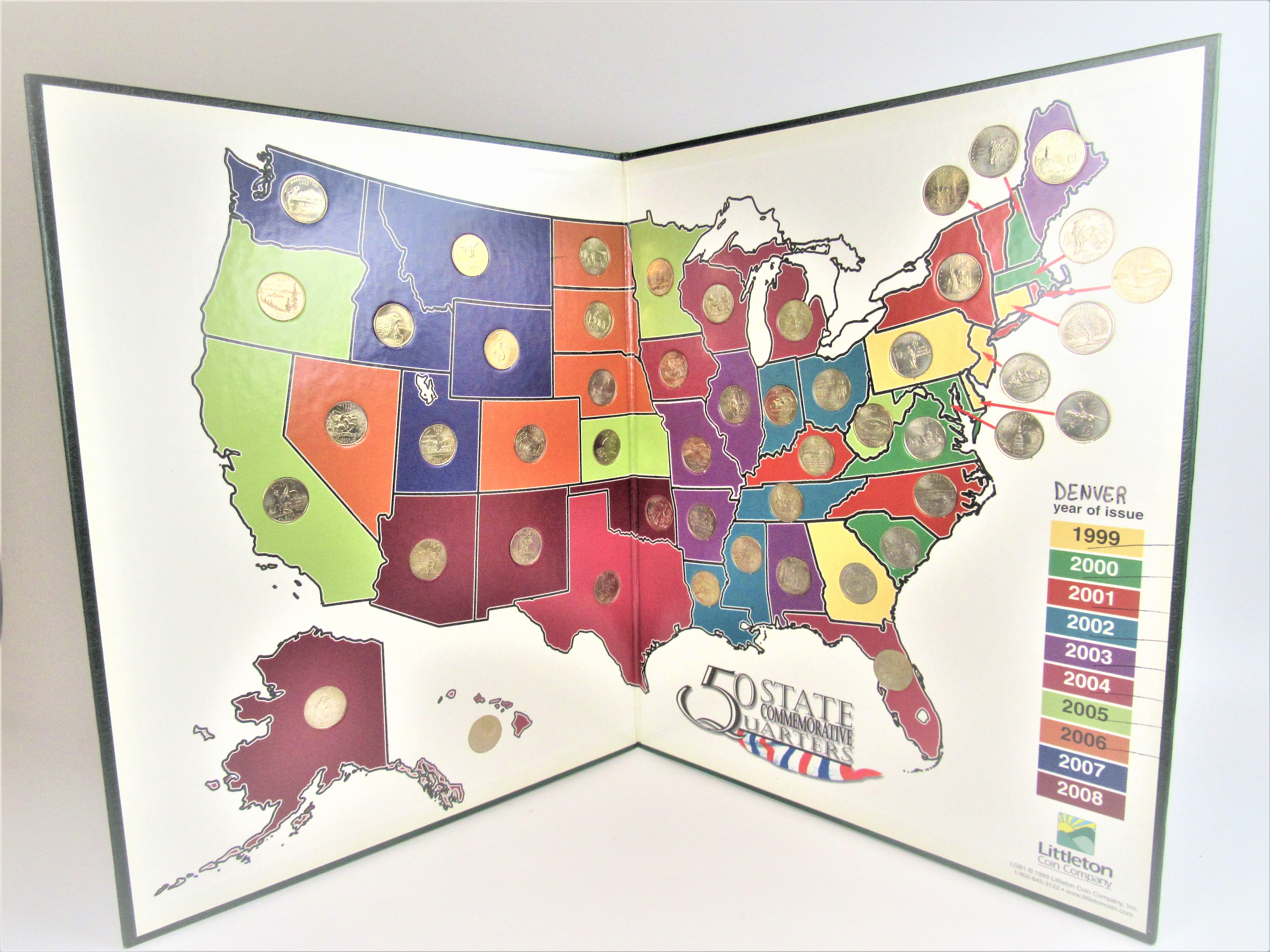 State Quarter Map 1999-2008 *Complete (090) | Property Room