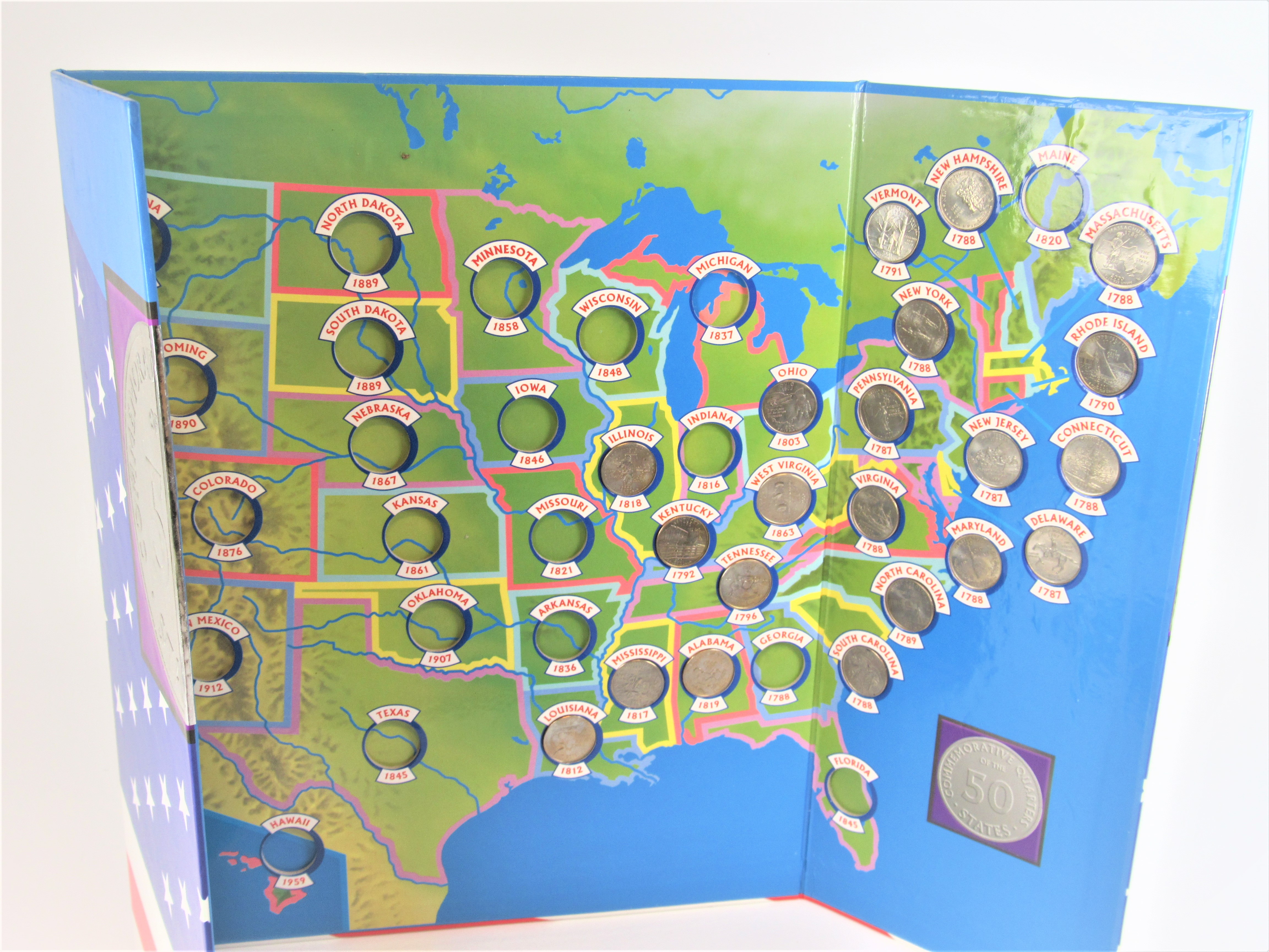 State Quarter Map Commemorative *Incomplete (095) | Property Room