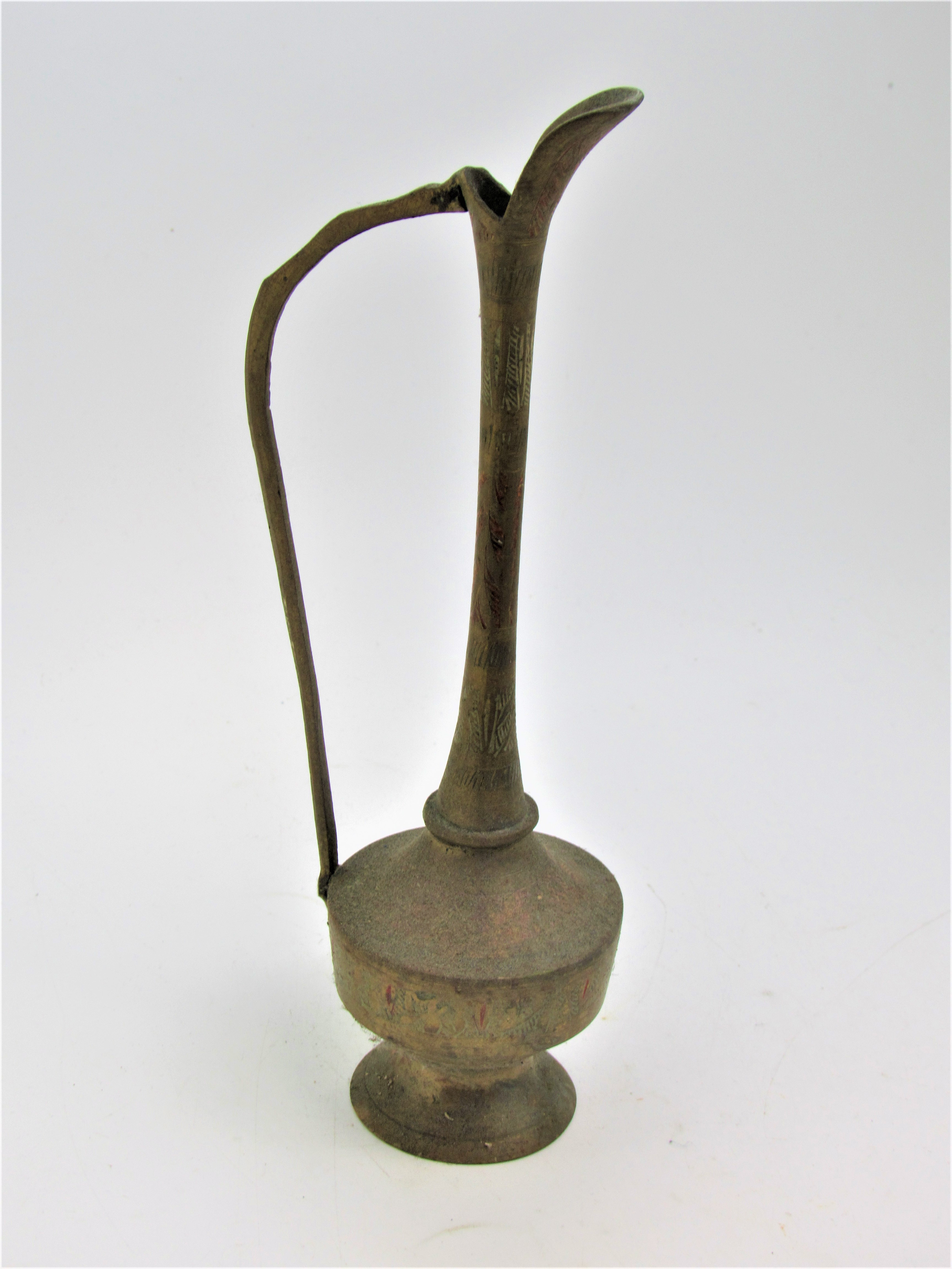 Vintage Brass? Vase Unique Skinny Neck Property Room