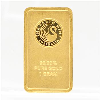 1 Gram 9999 Pure Gold Bar The Perth Mint Australia