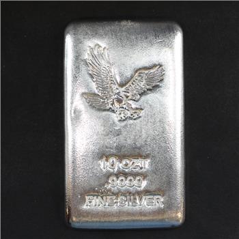 10 Troy oz. .9999 Fine Silver Eagle Bar
