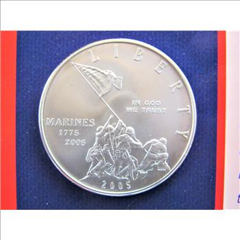 1775-2005 $1 United States Marine Corps Commemorative Coin