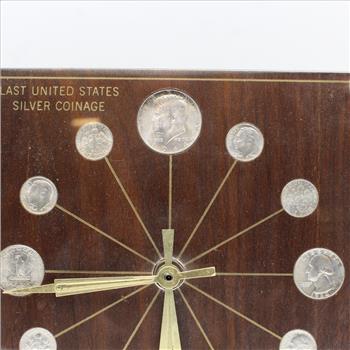 1964 90% Silver Coin Clock Last U.S. Silver Coinage