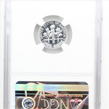 1964 Silver Roosevelt Dime Pointed 9 Proof NGC PF 69