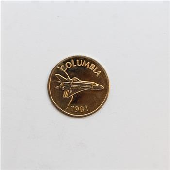 1981 10k Gold Commemorative Columbia Space Shuttle (s) | Property Room