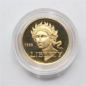 1988 $5 Liberty Gold Commemorative Coin (024)