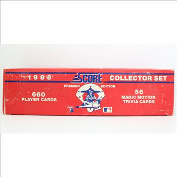 1988 Score Collector Set 660 Player Cards, 56 Magic Motion Trivia Cards