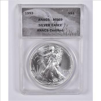 1993 MS69 Silver Eagle