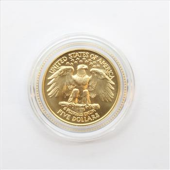 1999-W Gold $5 George Washington Commemorative Coin (20)