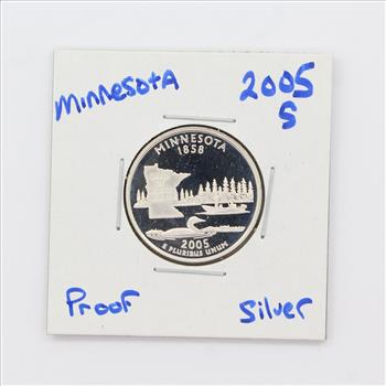 2005-S Silver Proof Minnesota State Quarter Dollar BU