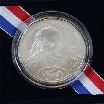 2006 Unc. Silver Dollar - Benjamin Franklin 