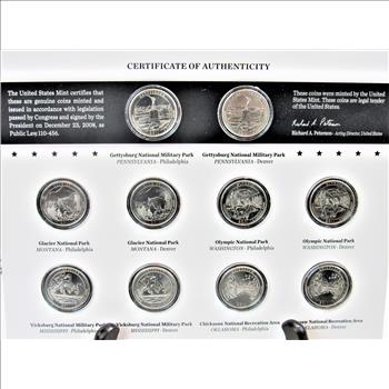 2011 America the Beautiful Quarters Uncirculated  Coin Set