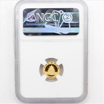 2013 1/20th oz 999 Gold 20 yn China Panda NGC MS 70 (006)