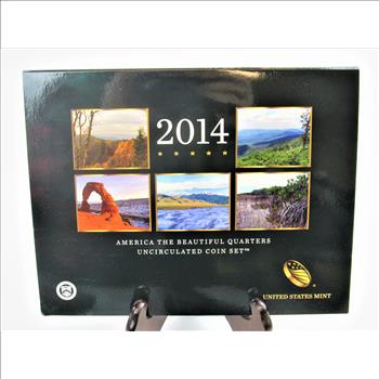 2014 America the Beautiful Quarters Uncirculated  Coin Set