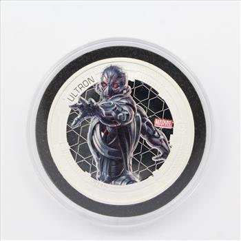 2015 1 oz .999 Fine Silver - Marvel Avengers Age of Ultron Colorized Proof BU