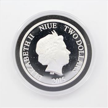 2015 1 oz .999 Fine Silver - Marvel Avengers Age of Ultron Colorized Proof BU