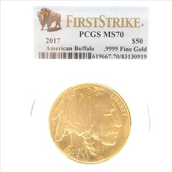 2017 $50 Fine Gold Buffalo MS70 NGC (038)