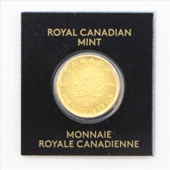 2020 1g 9999 Fine Gold Canadian Maple Leaf Round