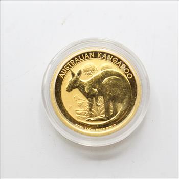 2021 1/4 OZ Gold Australian Nugget  Kangaroo (A25)