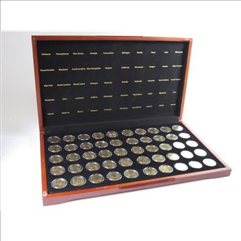 1999-2009 Gold layered State Quarter Set in Collectors