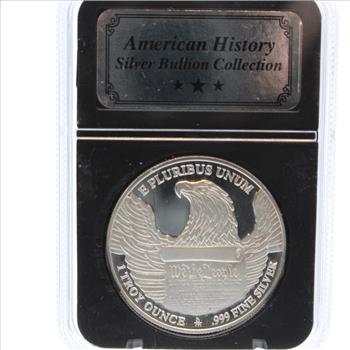 99% Silver Declaration of Independence 1770s Replica Proof (A)