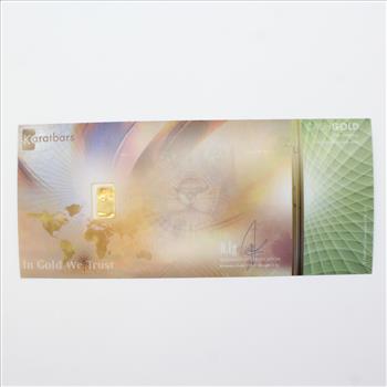 KaratPay 0.10g Fine Gold 999.9 Karatbar