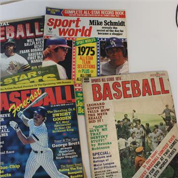 Lot of 10 Vintage Baseball Collectible Magazines