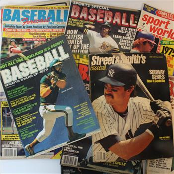 Lot of 10 Vintage Baseball Collectible Magazines