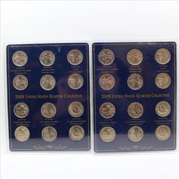 Lot of 2 2009 U.S. States Quarter Territories Collection P & D Mint