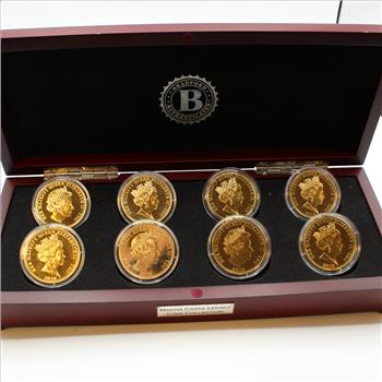 Magna Carta Legacy Coin Collection 8 1 Crown Commemoratives w/ Collector's Case (024)