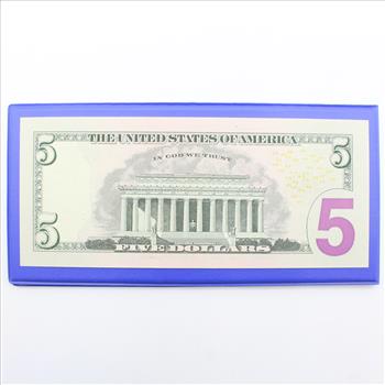 Native American Indian Chief Commemorative $5 Bank Note