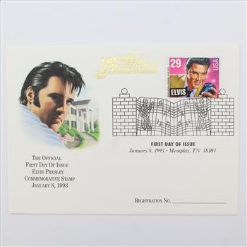 Official First Day of Issue Elvis Presley Commemorative Stamp