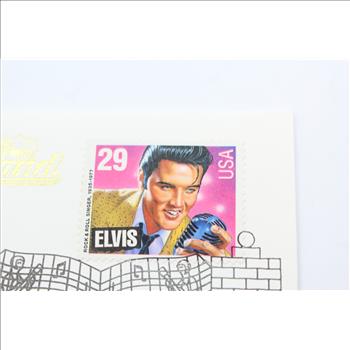 Official First Day of Issue Elvis Presley Commemorative Stamp