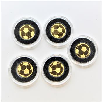 ONE Mini Gold Coin Soccer Ball Shaped Palau