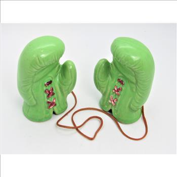 Pair of Boxing Gloves Ceramic Vintage Made in Japan